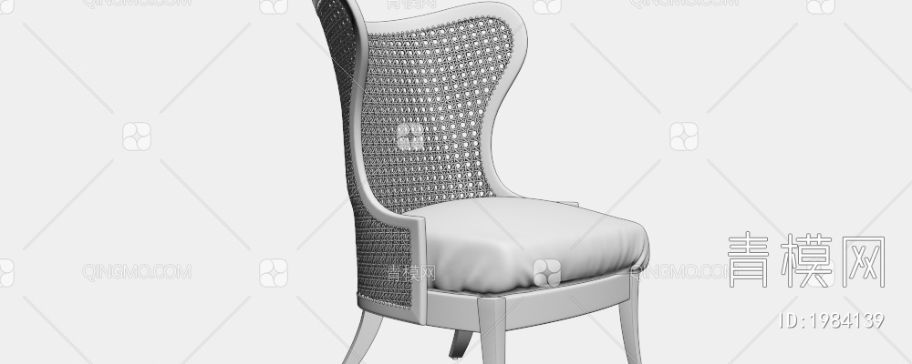 单人休闲椅3D模型下载【ID:1984139】