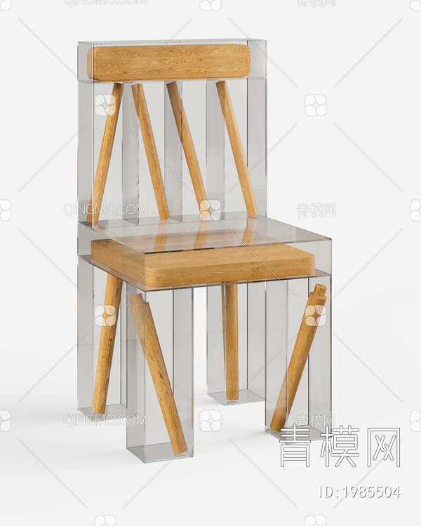 亚克力单椅3D模型下载【ID:1985504】
