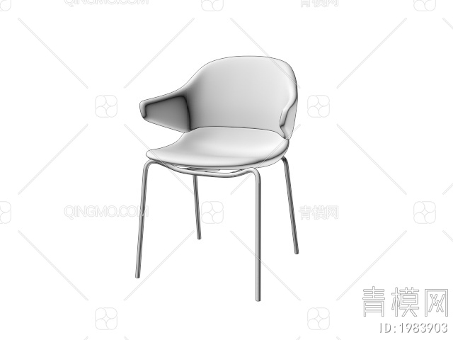 单椅 餐椅 休闲椅3D模型下载【ID:1983903】