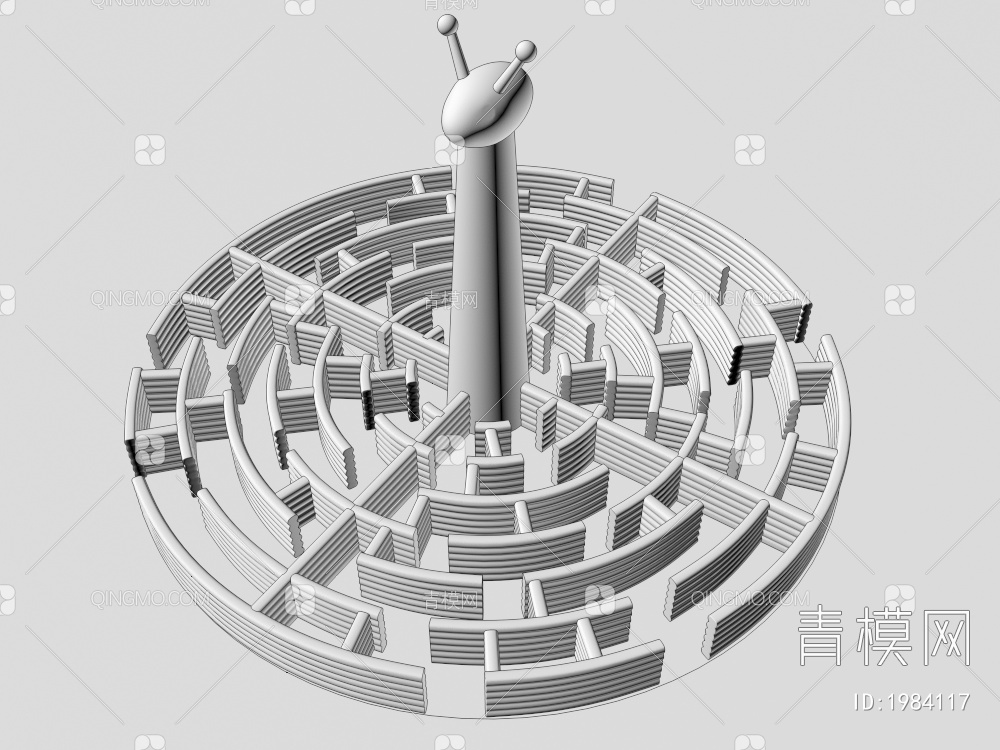 迷宫，充气迷宫3D模型下载【ID:1984117】
