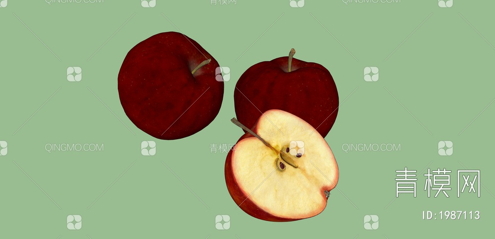 水果 苹果SU模型下载【ID:1987113】