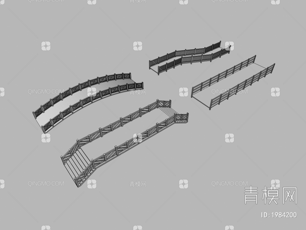 木桥3D模型下载【ID:1984200】