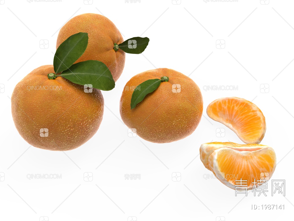 水果 橘子SU模型下载【ID:1987141】