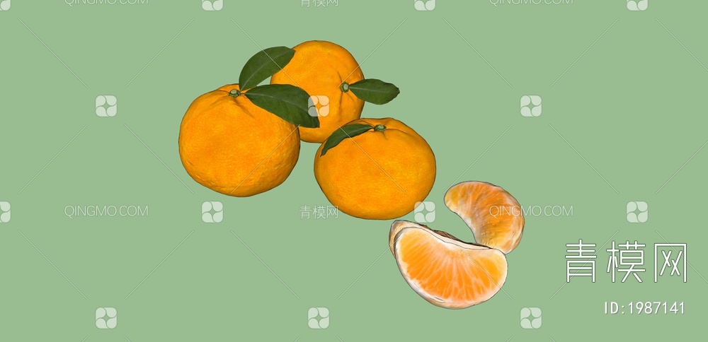 水果 橘子SU模型下载【ID:1987141】