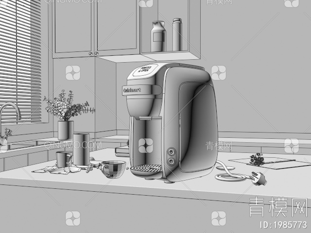 生活家电 咖啡机3D模型下载【ID:1985773】