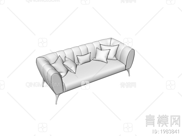 多人沙发3D模型下载【ID:1983841】