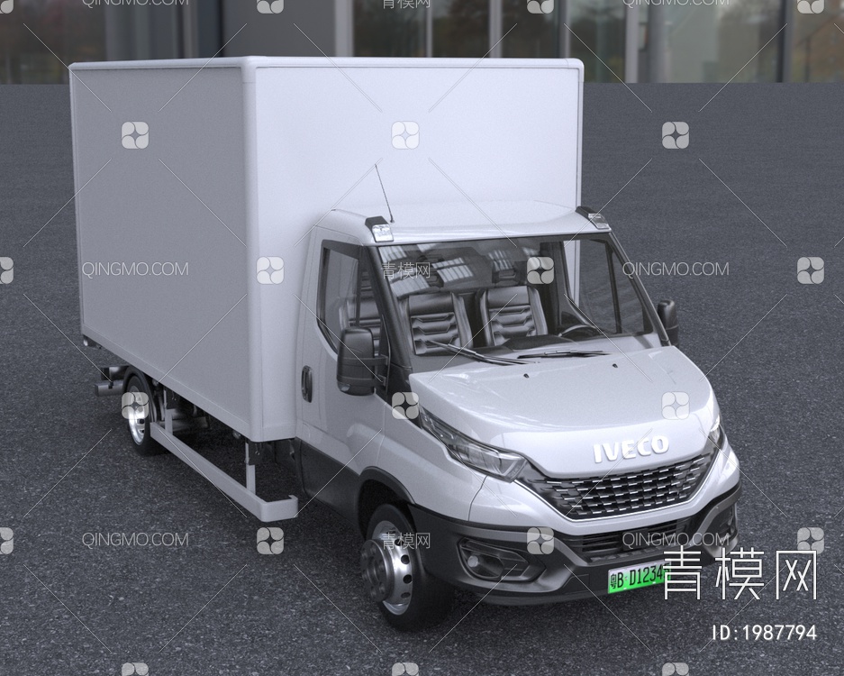 货拉拉中小型货车运输载具3D模型下载【ID:1987794】