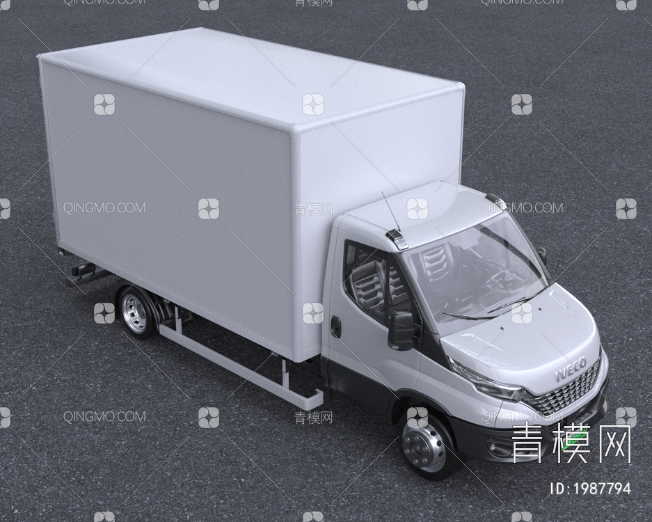 货拉拉中小型货车运输载具3D模型下载【ID:1987794】