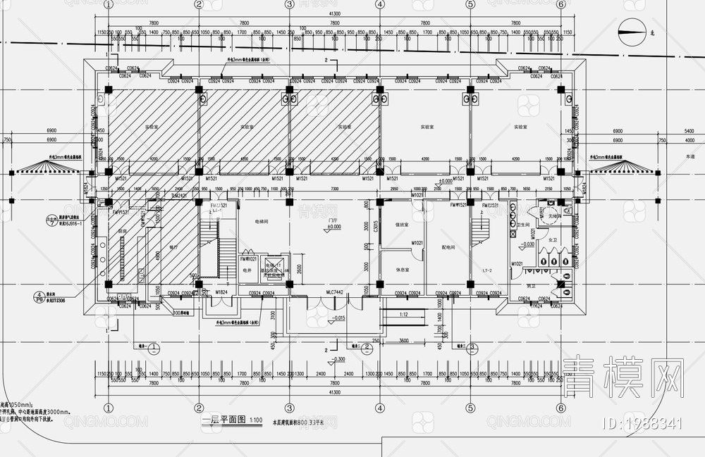 41X24M3200平综合楼施工图【ID:1988341】