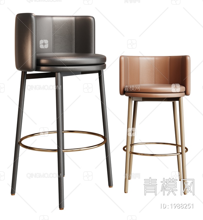 吧椅 吧台椅 吧凳3D模型下载【ID:1988251】