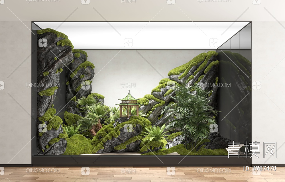 植物景观小品3D模型下载【ID:1987478】