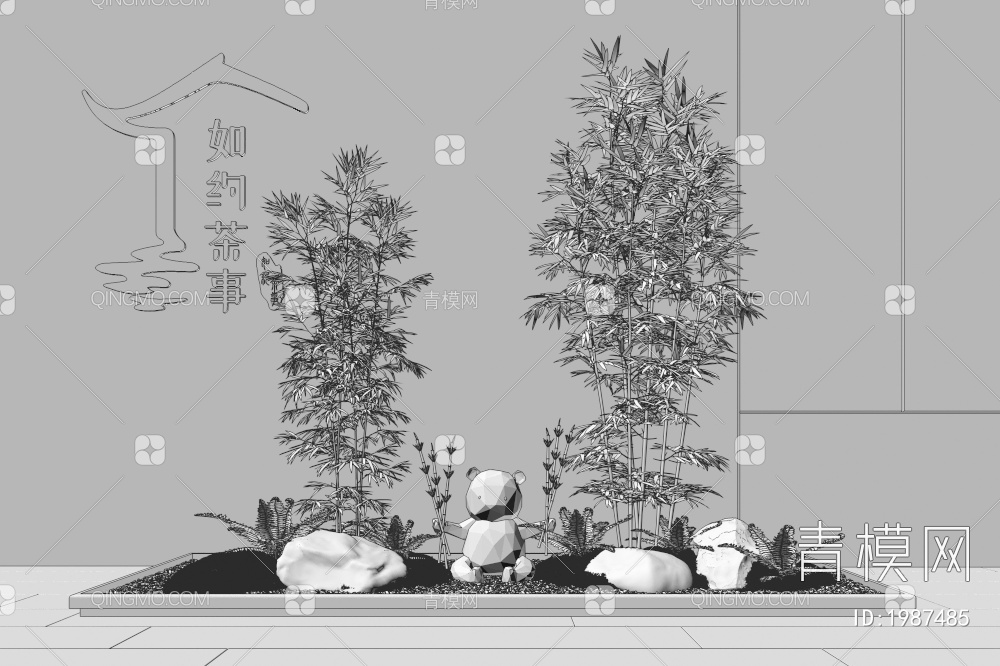 植物景观小品3D模型下载【ID:1987485】