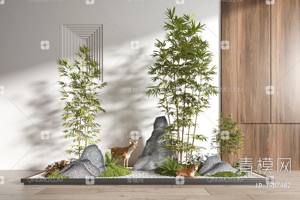 植物景观小品3D模型下载【ID:1987482】