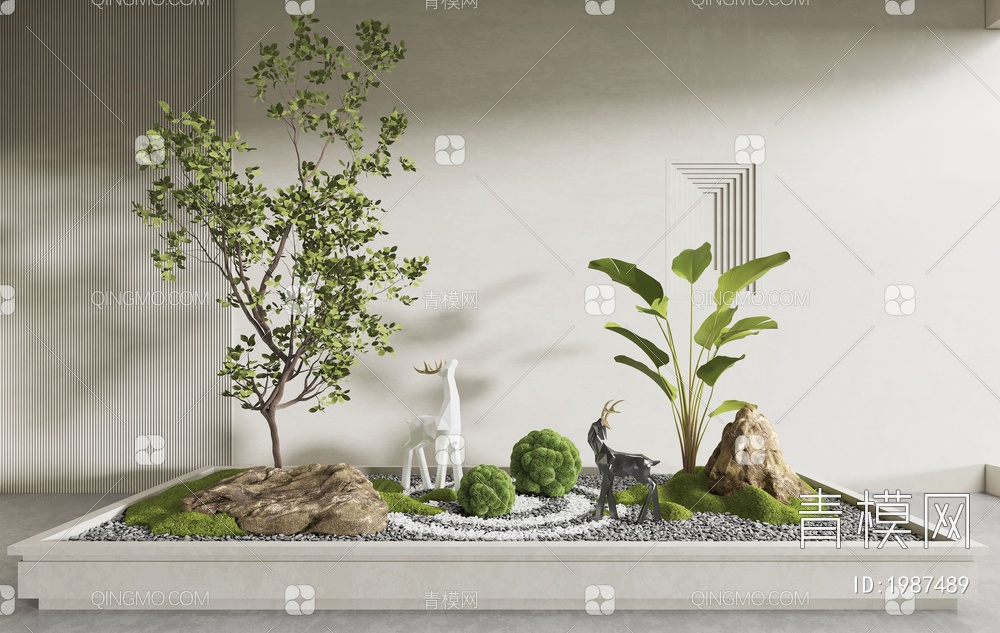 植物景观小品3D模型下载【ID:1987489】