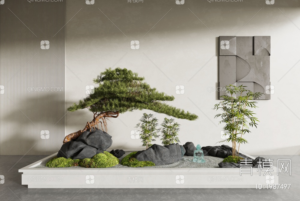 植物景观小品3D模型下载【ID:1987497】