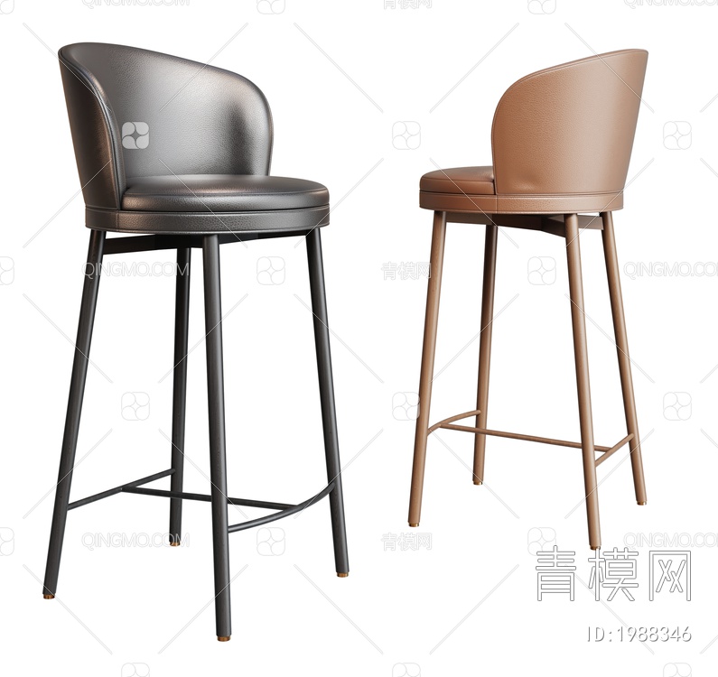 吧椅 吧台椅 吧凳3D模型下载【ID:1988346】
