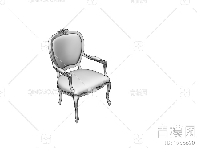 餐椅 书椅 休闲椅3D模型下载【ID:1986620】
