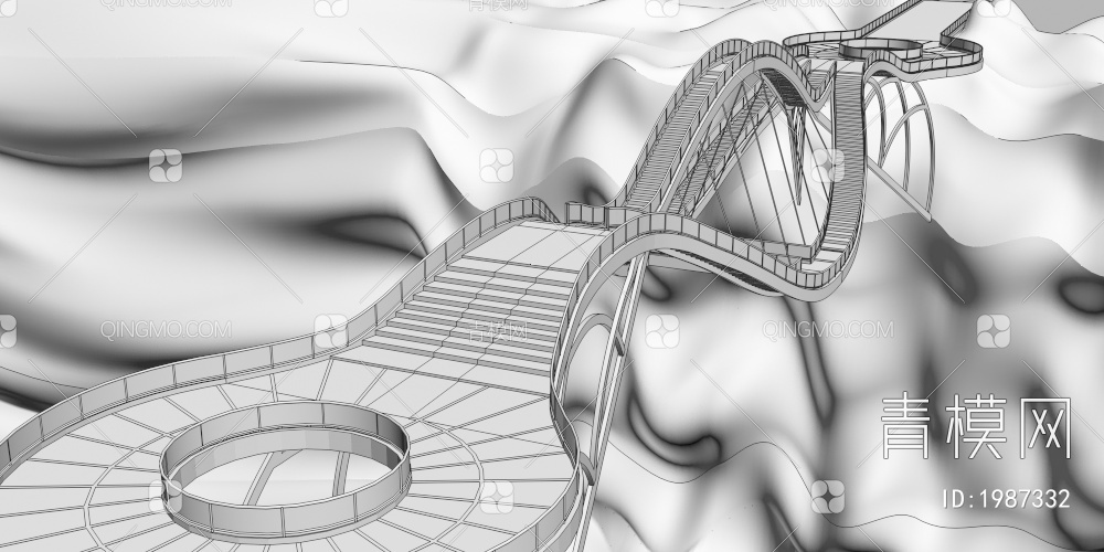 如意桥3D模型下载【ID:1987332】