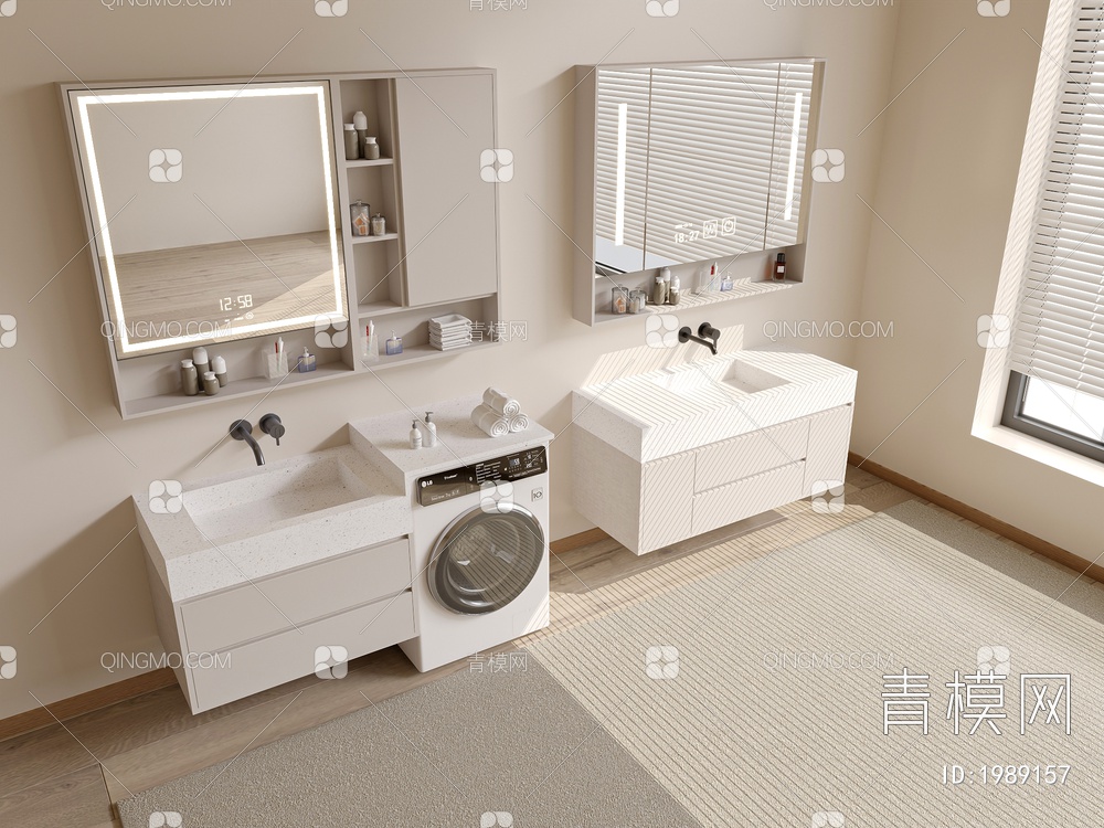 浴室柜3D模型下载【ID:1989157】