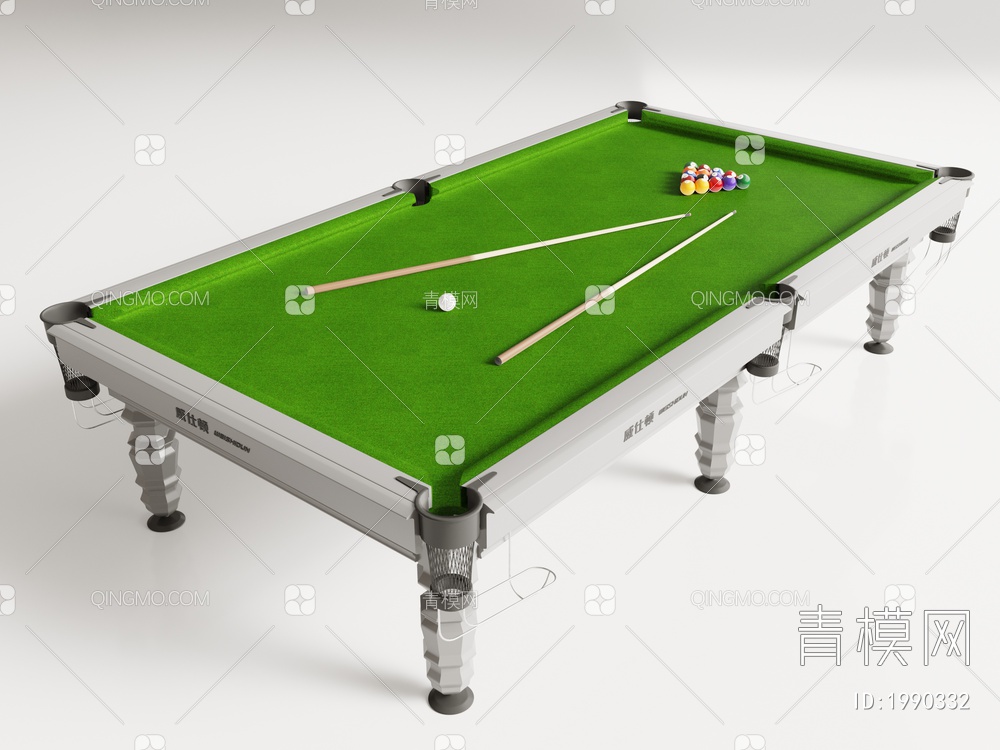台球桌3D模型下载【ID:1990332】
