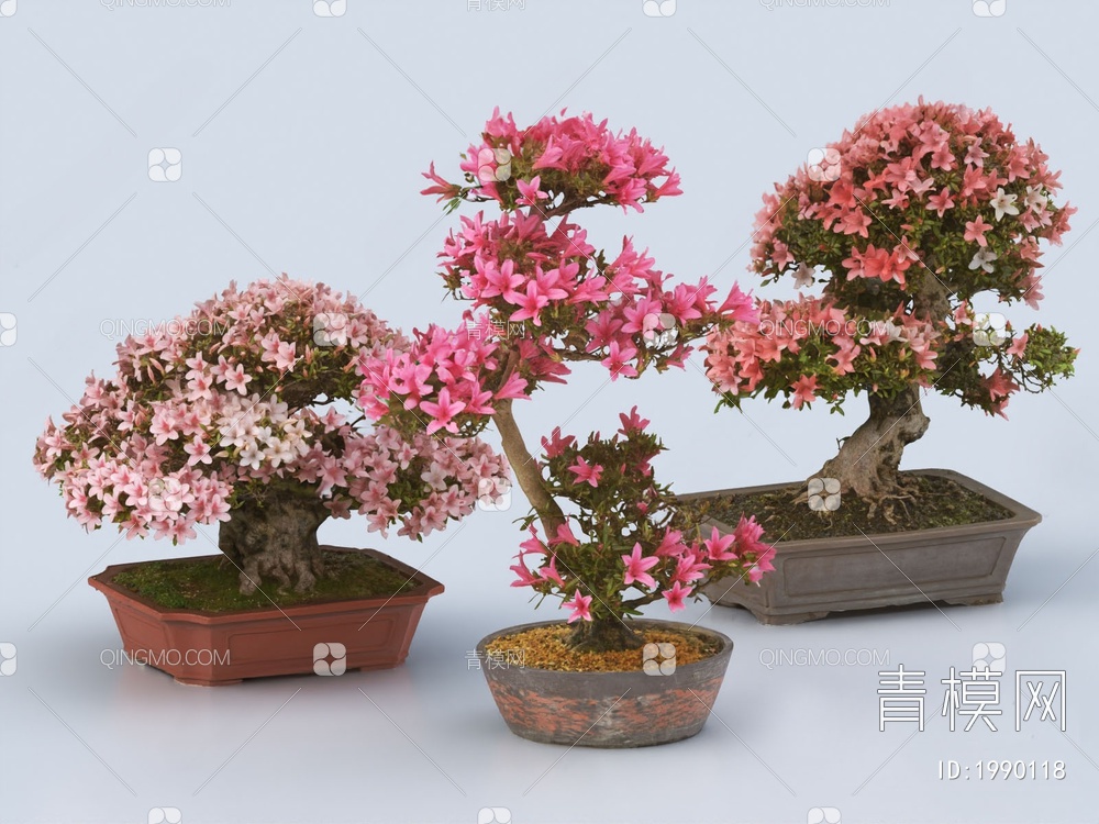 花卉盆景3D模型下载【ID:1990118】