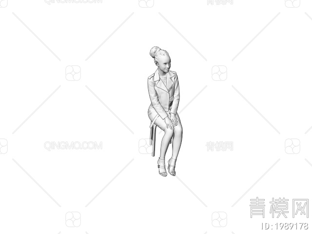 人物 女性人物3D模型下载【ID:1989178】
