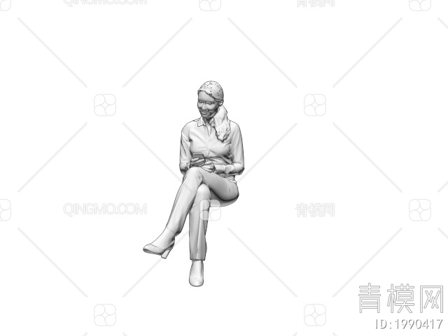生活人物 女性人物3D模型下载【ID:1990417】