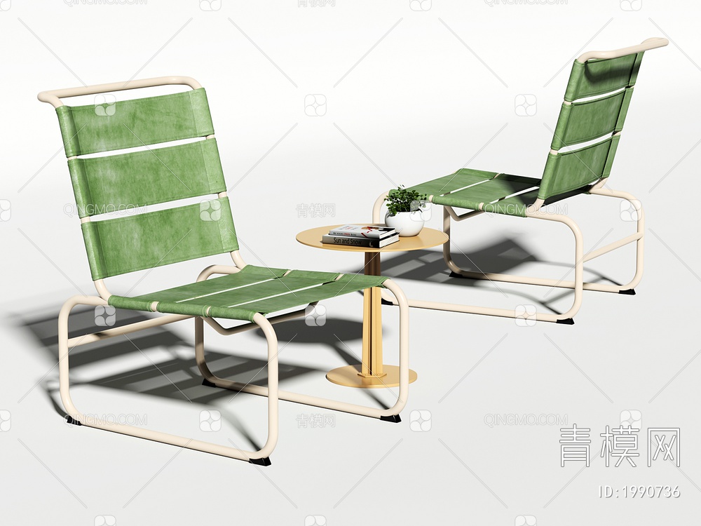 户外休闲椅3D模型下载【ID:1990736】