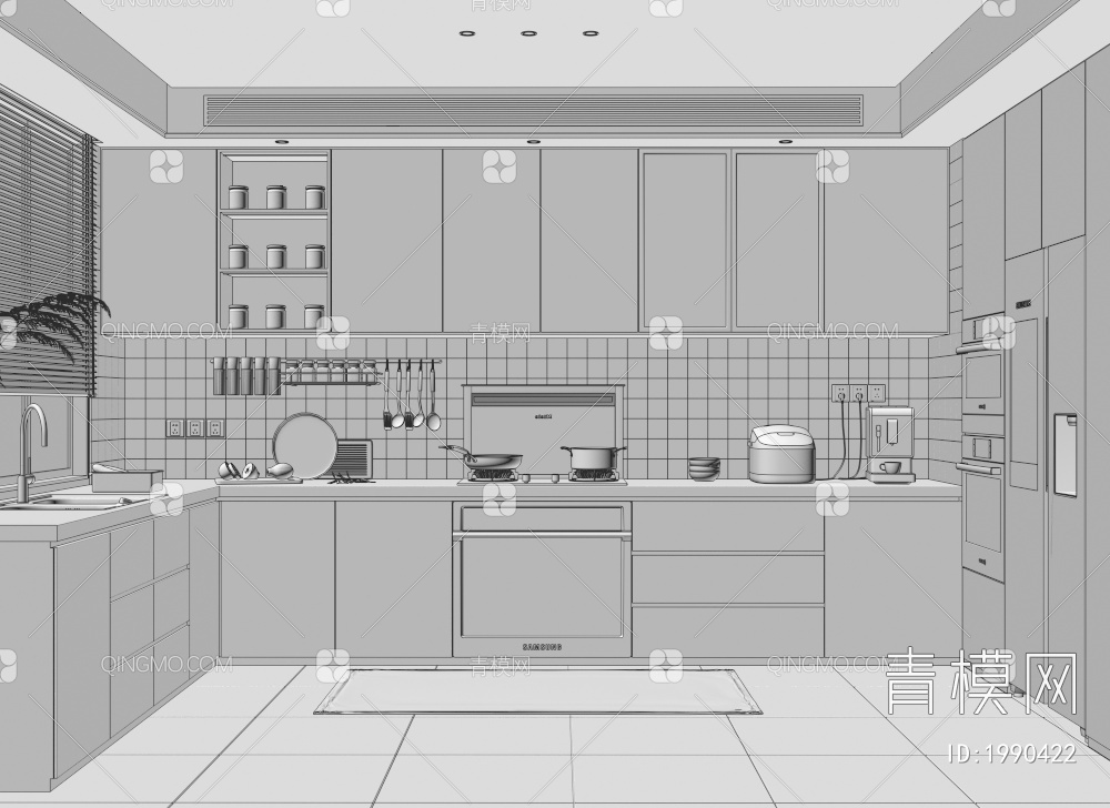 厨房3D模型下载【ID:1990422】