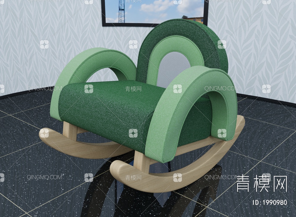 客厅摇椅3D模型下载【ID:1990980】