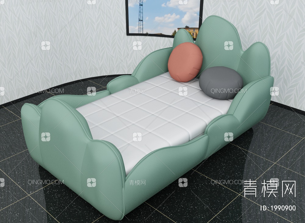 儿童床3D模型下载【ID:1990900】