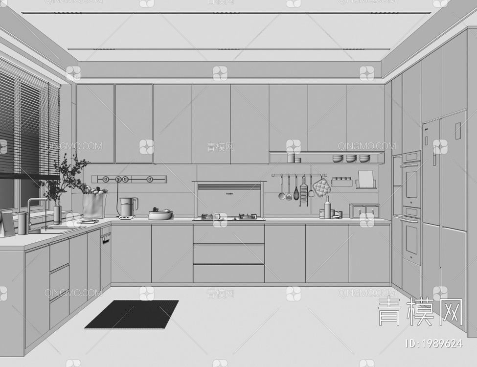 厨房3D模型下载【ID:1989624】