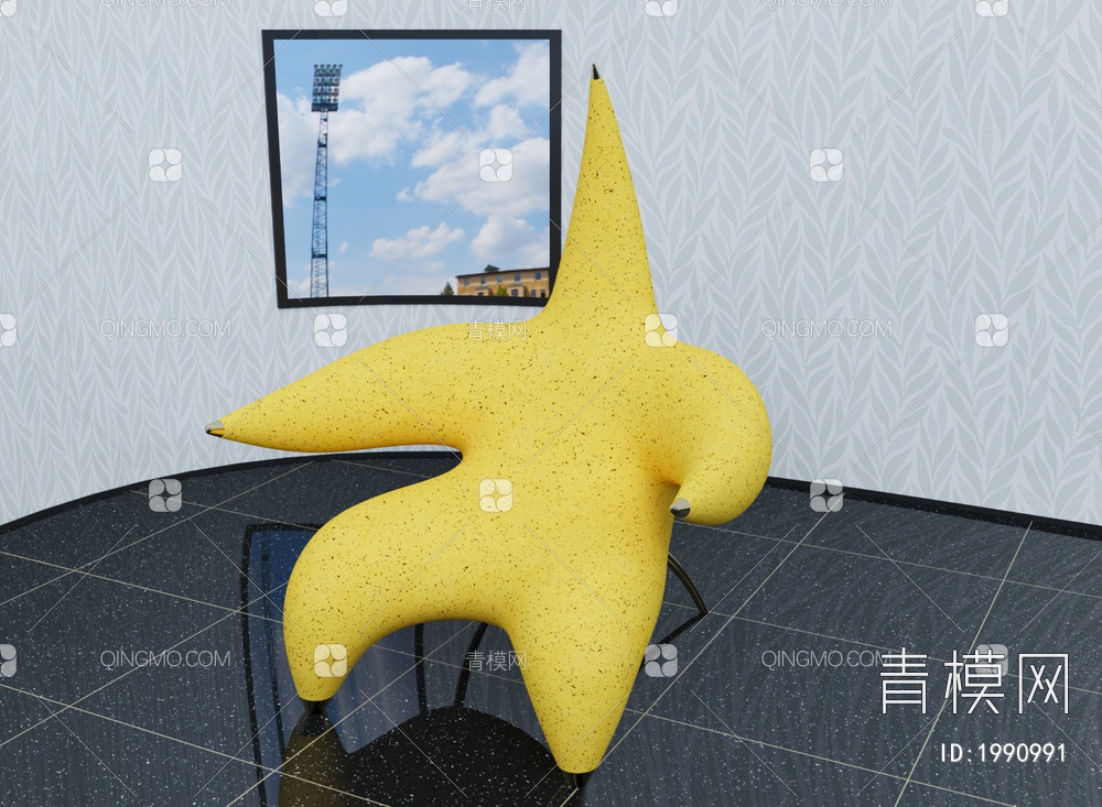 懒人不规则沙发3D模型下载【ID:1990991】