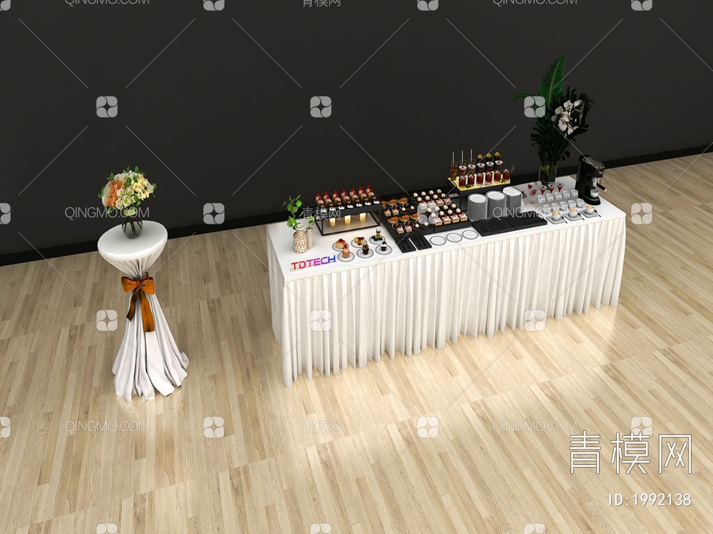 食物饮料，取餐台3D模型下载【ID:1992138】