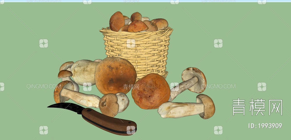 蔬菜 蘑菇SU模型下载【ID:1993909】