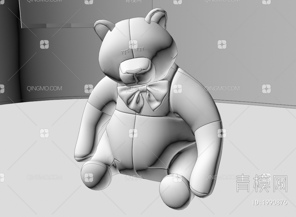 玩偶小熊，卡通，儿童，摆件3D模型下载【ID:1990876】