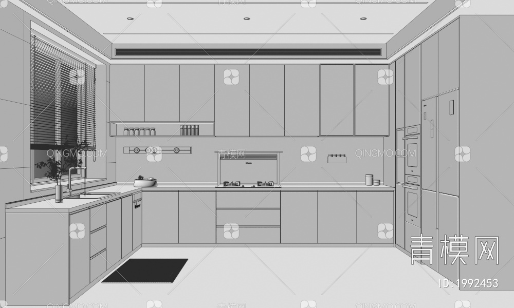 厨房3D模型下载【ID:1992453】