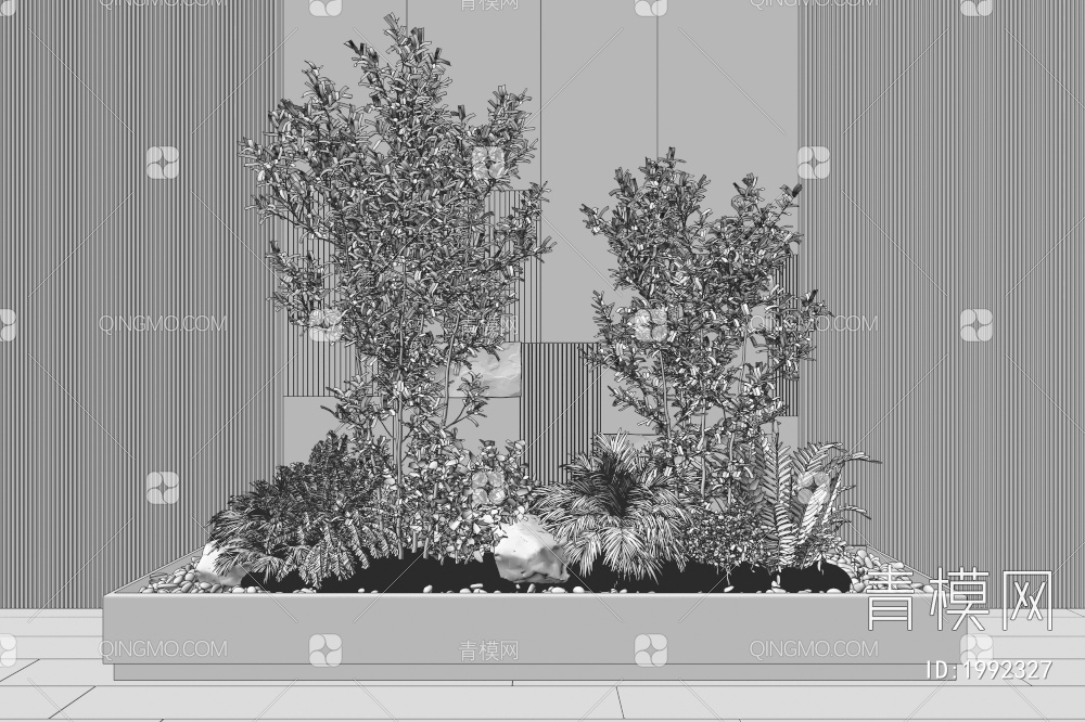 植物景观小品3D模型下载【ID:1992327】