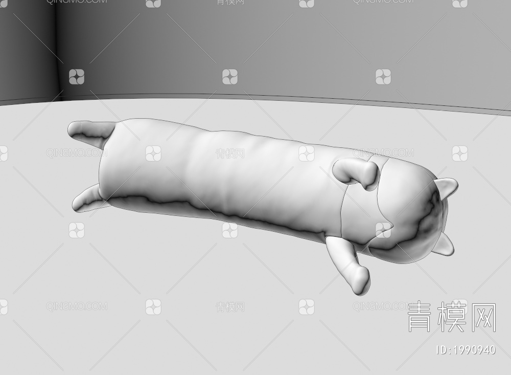 卡通抱枕3D模型下载【ID:1990940】