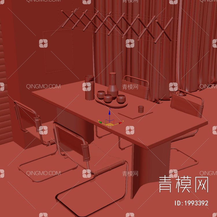 餐厅3D模型下载【ID:1993392】