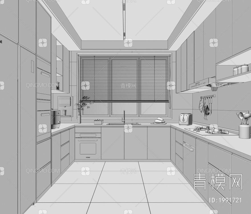 厨房3D模型下载【ID:1991721】