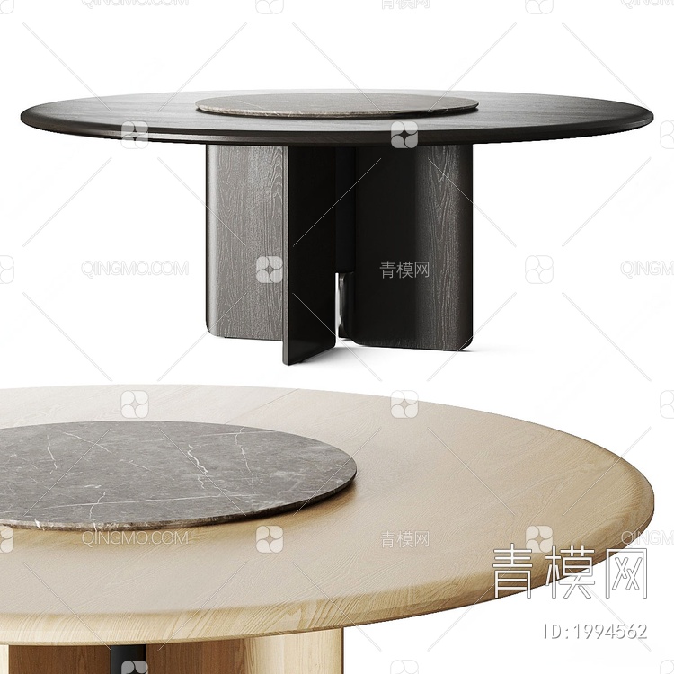 圆形餐桌3D模型下载【ID:1994562】