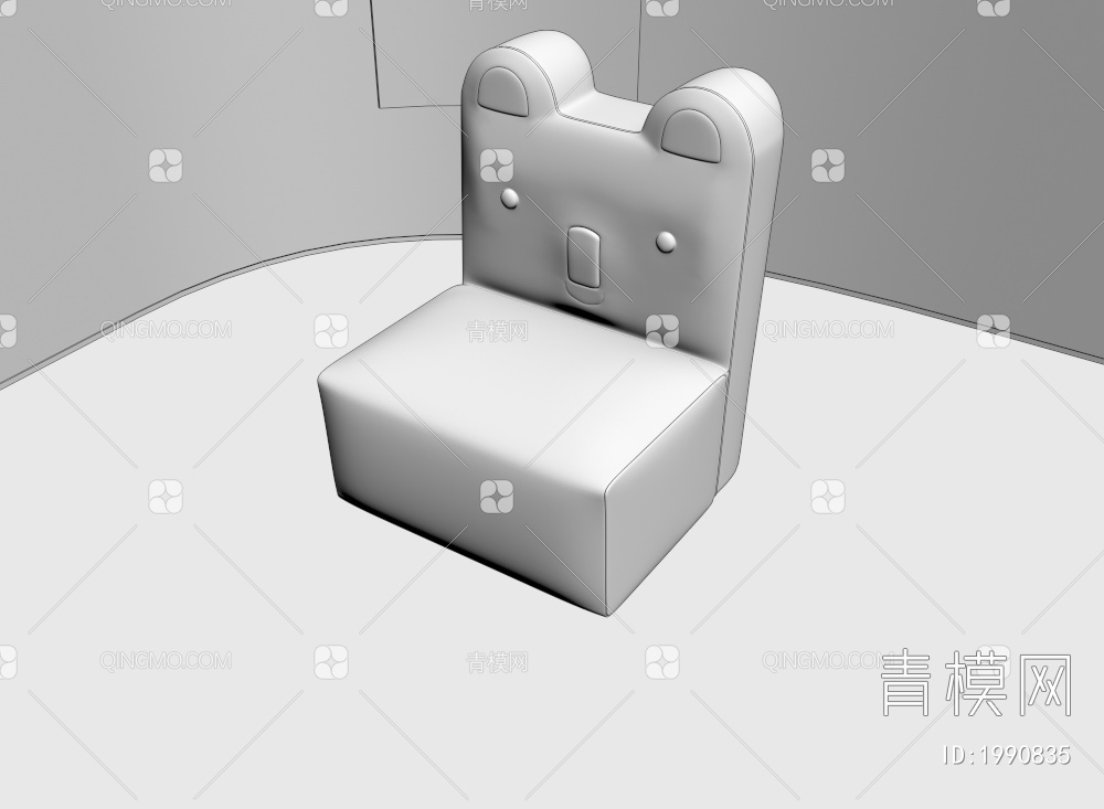 儿童椅，小凳子，卡通3D模型下载【ID:1990835】