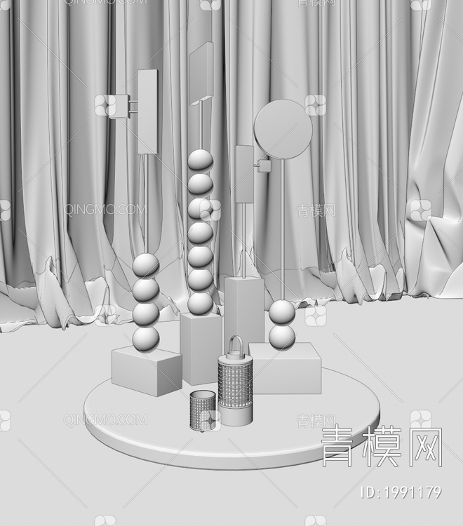 雕塑摆件3D模型下载【ID:1991179】