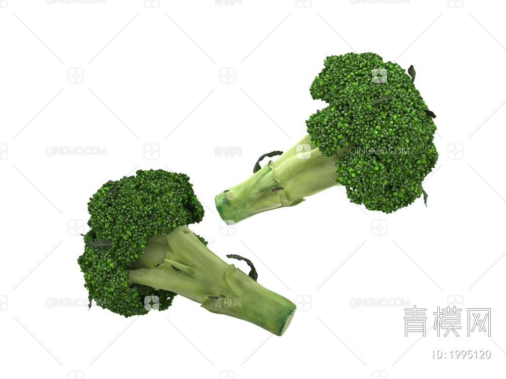 蔬菜 西兰花3D模型下载【ID:1995120】