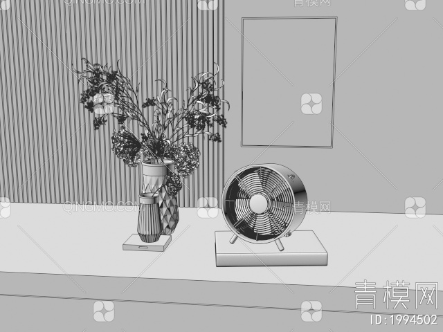 生活家电 桌面风扇3D模型下载【ID:1994502】