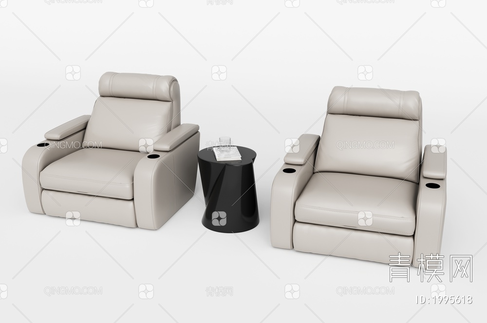单人沙发3D模型下载【ID:1995618】