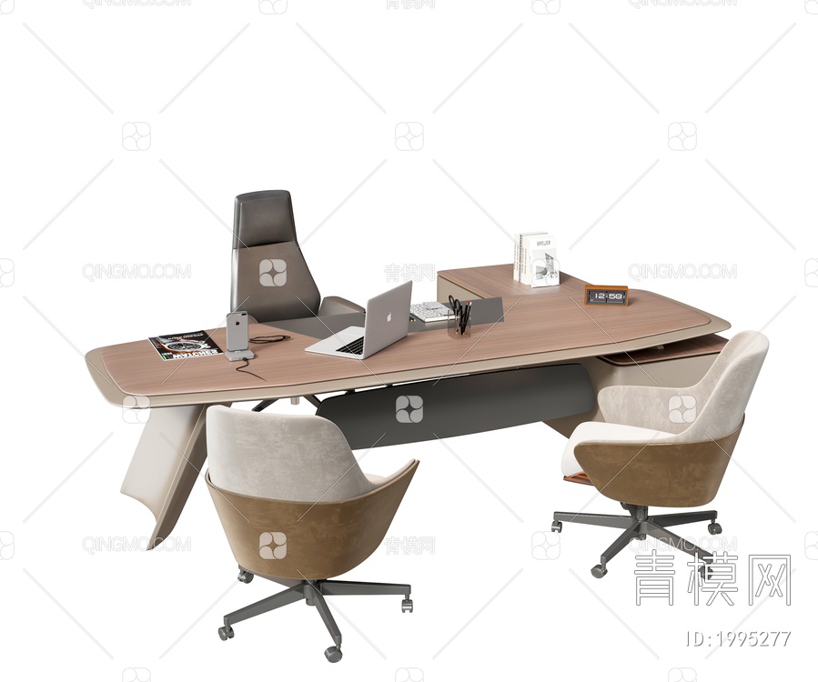 办公桌椅子3D模型下载【ID:1995277】