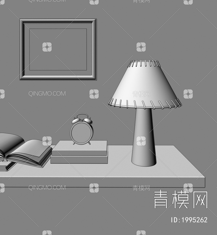 台灯 挂画3D模型下载【ID:1995262】