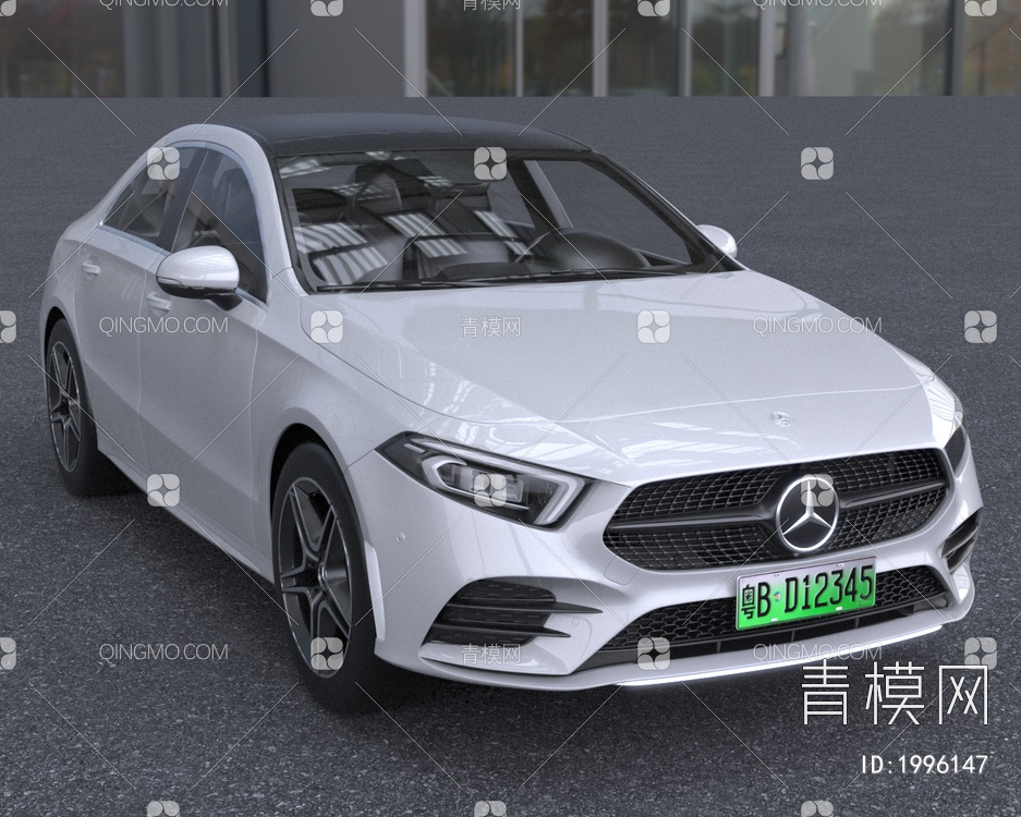 2023款奔驰梅赛德斯进口A级汽车3D模型下载【ID:1996147】